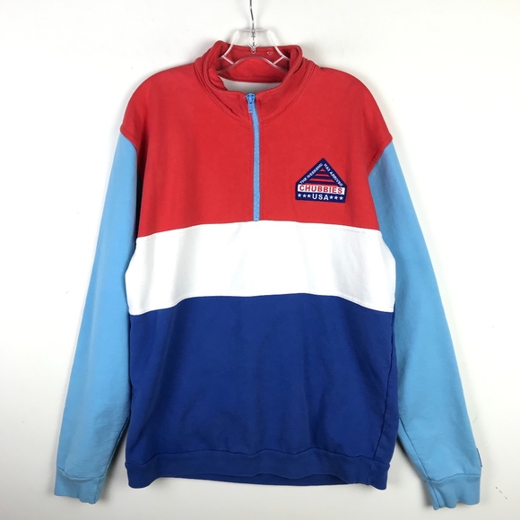 chubbies half zip